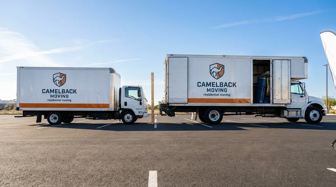 Moving truck size capacity guide in De Kalb